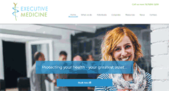 Desktop Screenshot of executivemedicine.com.au